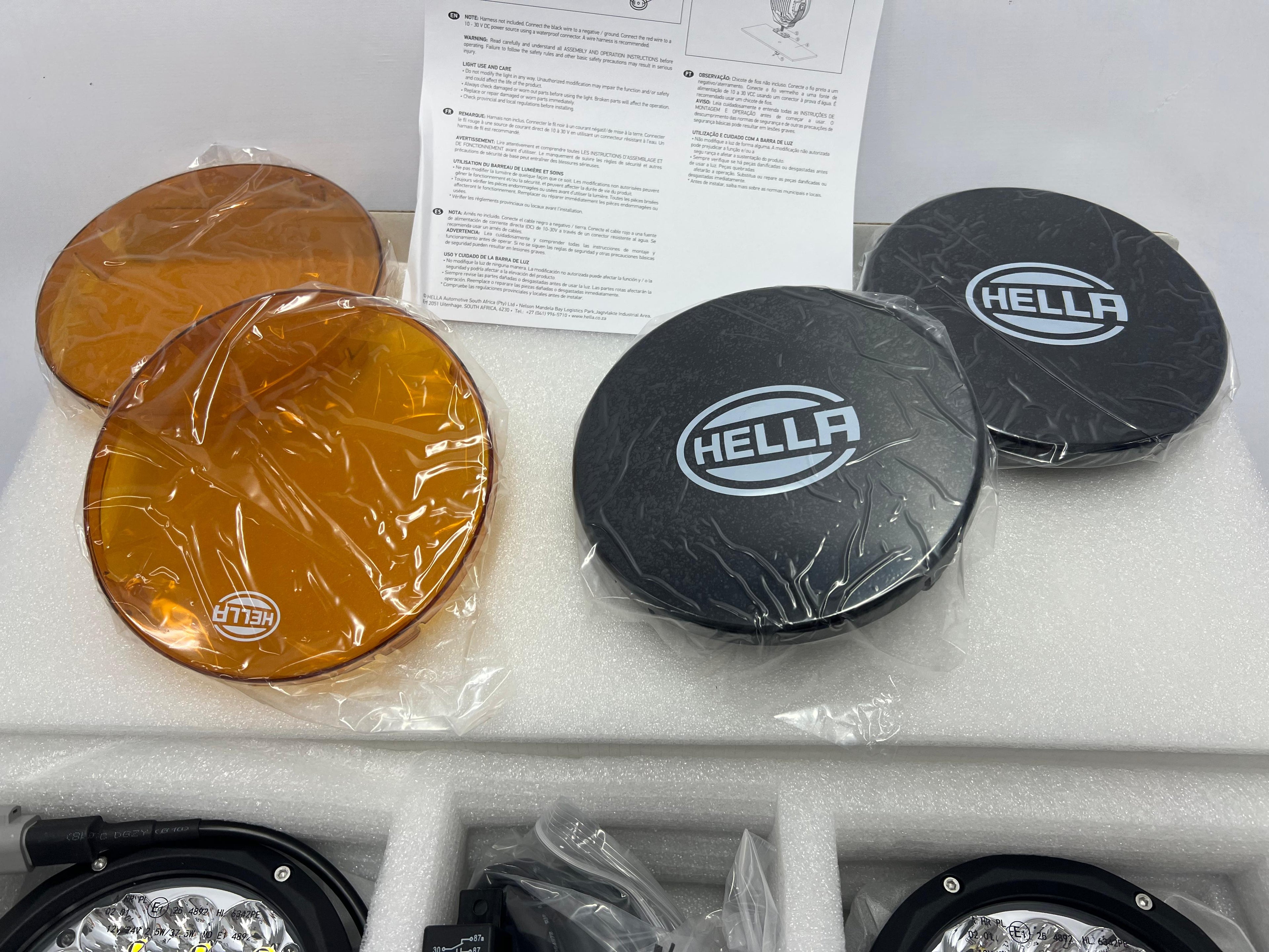 6" Hella Supernova 1.0 LED Spotlight Kit ECE Approved (2 Spotlights with wiring Harness)