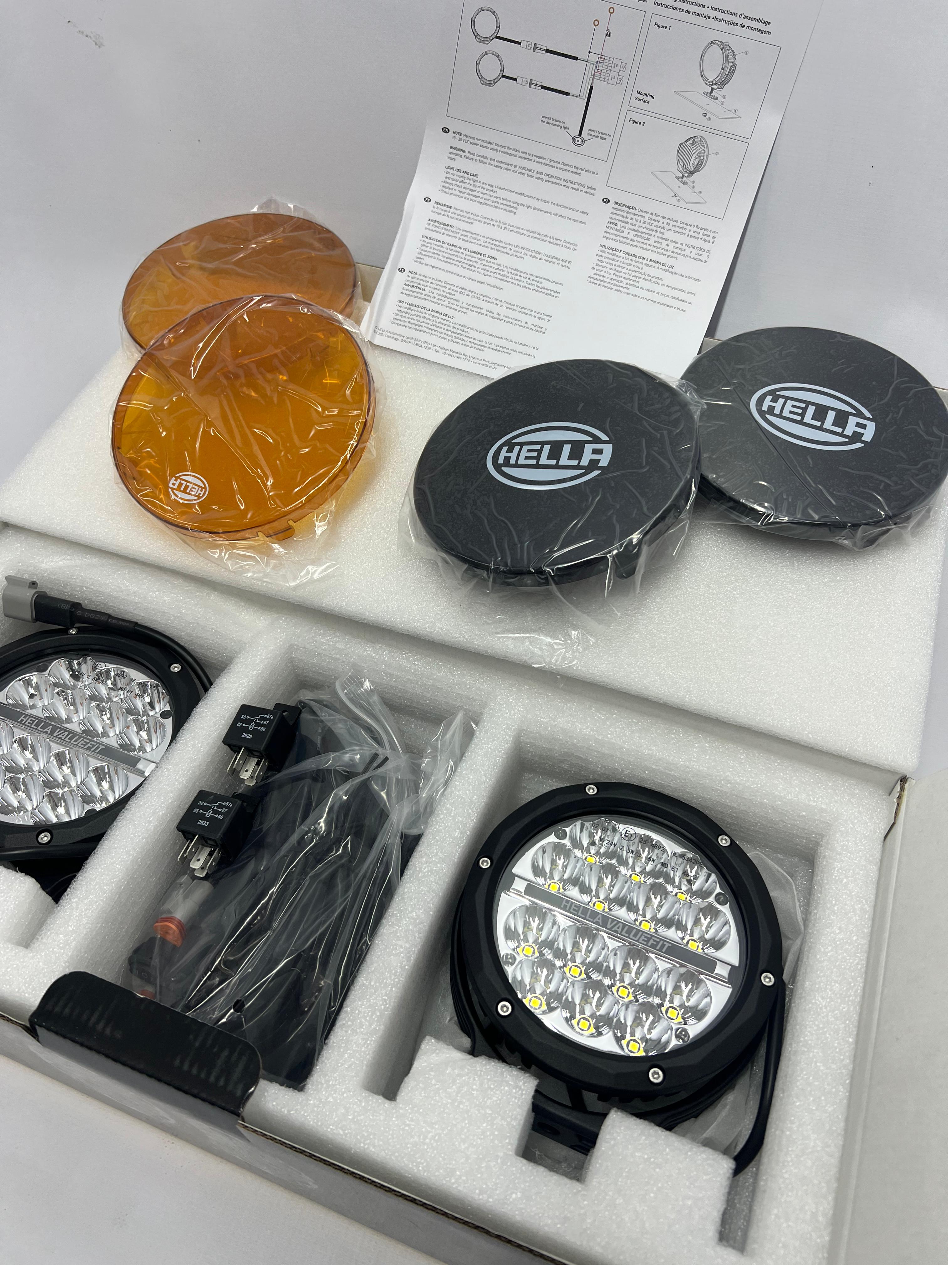 6" Hella Supernova 1.0 LED Spotlight Kit ECE Approved (2 Spotlights with wiring Harness)